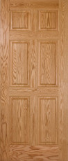 commercial-raised 6 panel oak